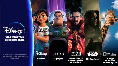 Portadas de películas de Disney + logo Disney+