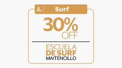 30% de descuento en escuela de surf Maitencillo